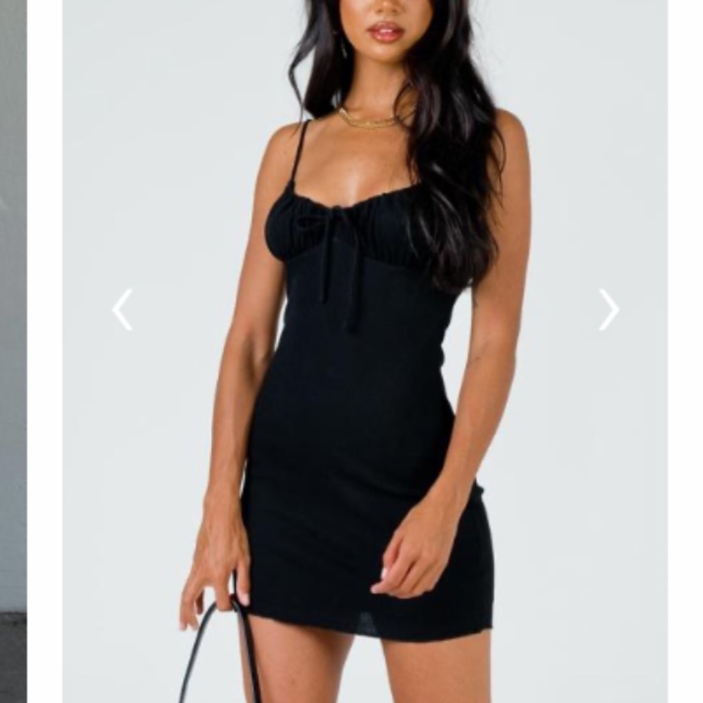 Black mini princess Polly dress